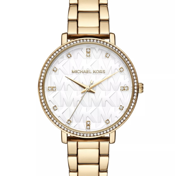Michael Kors Accessories - Michael Kors Women's Pyper Three-Hand Gold-Tone Bracelet Watch 38mm